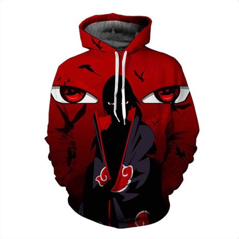 Sweat à capuche Naruto, style anime, fermeture éclair, veste, haut, sweat-shirt fin (1/5)