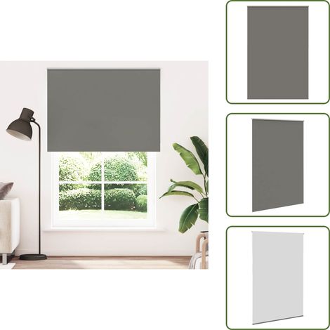 Verdunkelungsrollo Grau 160x230cm Stoffbreite 156,6cm Polyester - Verdunkelungsrollo - Verdunkelungsrollos - Rollo - Verdunklungsrollo (1/5)