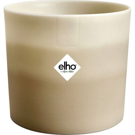 Pot Rond Grès D.14cm Beige Elho Design Dégradé, Grès Durable - Elho Bv