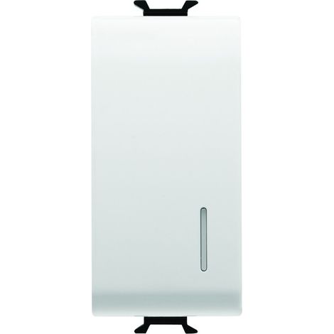 Deviatore Unipolare 1M 1P 16Ax Illuminabile Loc.Bianco (Gewiss Cod. Gw10052) (1/2)
