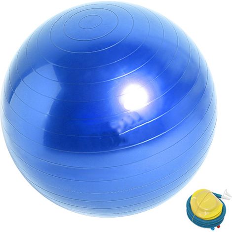 Ballon de stabilité, livré avec une pompe, idéal pour vos séances de yoga et d'équilibre. (1/4)