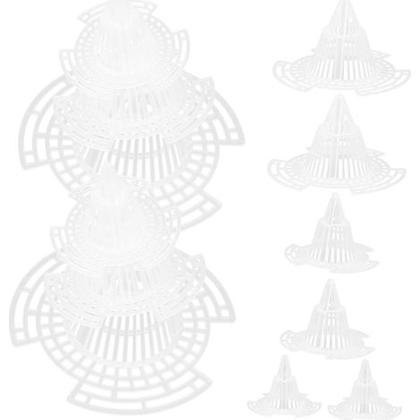 30 Pièces Tapis De Drainage pour Pots De Fleurs Couvercle De Trou en Plastique pour Bonsaïs (1/5)