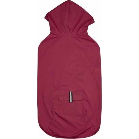 Imperméable pour chien, veste imperméable pour chien, doublure ultra-légère et respirante, veste pour chien, bandes réfléchissantes, imperméable à capuche pour chien, S (rouge) (1/5)