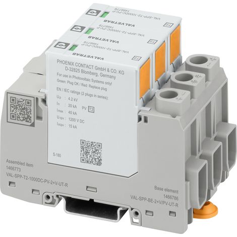 Phoenix Contact 1466773 VAL-SPP-T2-1000DC-PV-2+V-UT-R Überspannungsableiter  Überspannungsschutz für