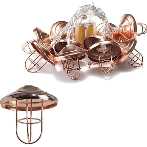 Guirlande lumineuse extérieure étanche pour camping, lampe d'ambiance décorative à piles, lumière chaude, idéale pour les tentes de camping. (1/5)