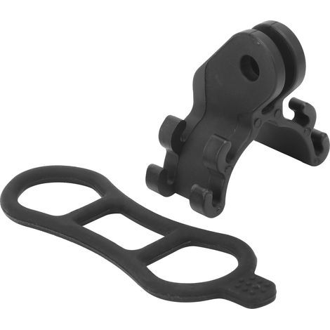 Support vélo pour lampe torche et GoPro, fixation ajustable guidon pour éclairage vélo et accessoires.