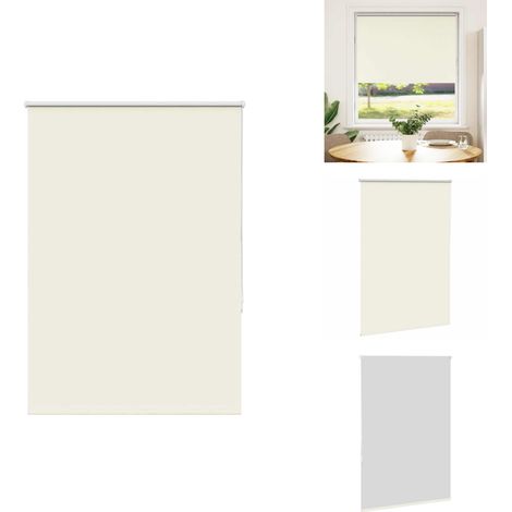 Store enrouleur occultant blanc cassé 105x150 cm largeur tissu - Store Enrouleur - Stores Enrouleurs - Store De Jour Et De Nuit - Store Occultant (1/5)