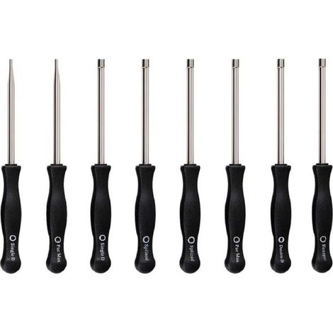 Lot de 8 tournevis carburation 2T tête cannelée/D, compatibles STIHL, Husqvarna, Echo – réglage précis moteurs petits équipements (1/5)