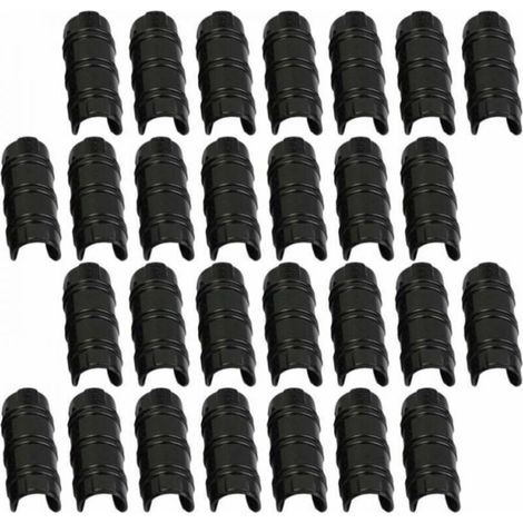 30 Stück 32 mm Gewächshaus-Clips, Schlauchschellen zur Befestigung von Gartengewächshausabdeckungen, Folien, Pflanzen (1/4)
