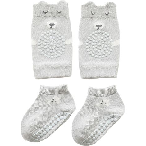 Garde-genoux Bebe - Protection Genoux Pour Ramper - Anti-dérapant - Taille Unique Extensible - 2 Pièces (1/5)