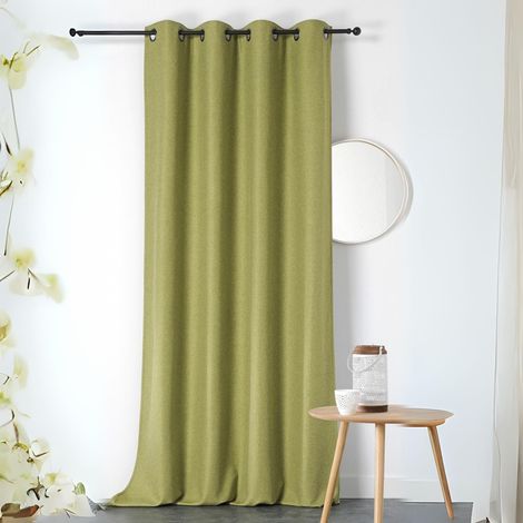 Rideau obscurcissant et isolant Boreal Vert Olive 140x260 cm (1/3)