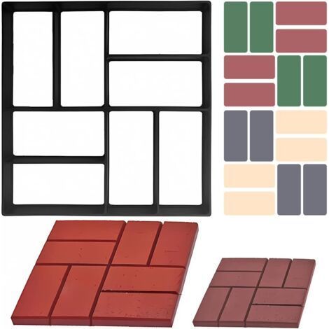 Concrete mold for paving stones 40x40 cm, for paths, terraces and gardens (1/5)