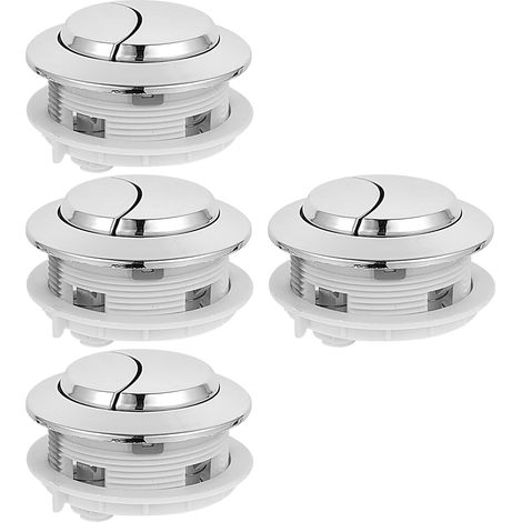 Boutons Poussoirs Toilettes En Plastique, 58 Mm, 4 Pièces (1/5)