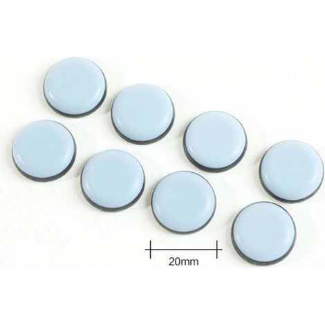 24 pièces pour meubles 20 mm (ronds) – Patins coulissants pour meubles – pour meubles autocollants, patins pour chaise, canapé, table de bureau (1/5)