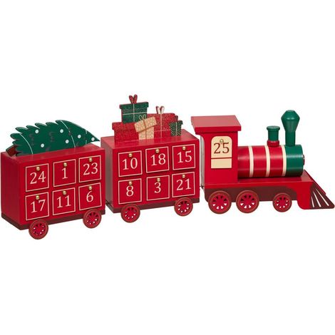 CALEND AVENT BOIS TRAIN L57 - Feeric lights & christmas (1/4)