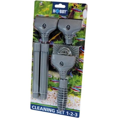 Kit de limpieza hobby cleaning set 1-2-3 esponja y raspador