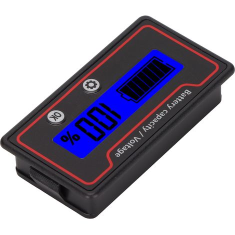 Indicateur de Batterie LCD avec Alarme Sonore pour Scooter Électrique 12‑84V, Moniteur de Tension et Niveau de Charge (1/5)