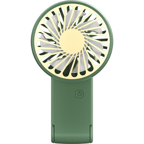 Mini ventilateur de voyage portable rechargeable et pliable, accessoire de table pour festival, vert (1/5)