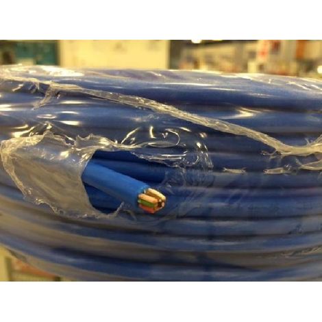 Cable de alarma de enterramiento itc 8 conductores 6x0,22+2x0,75 color azul ip-67pbb500