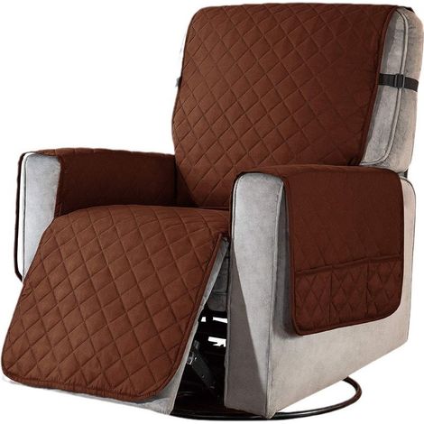 Housse de coussin imperméable pour canapé, marron, taille S, housse pour canapé toutes saisons et fauteuil inclinable. (1/5)