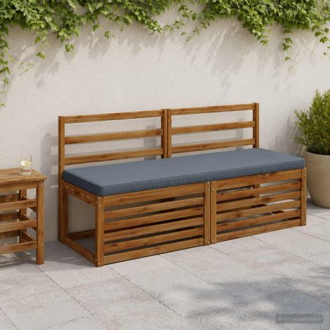 vidaXL Cuscino per Panchina a 1 Pezzo VUGHT 100% Poliestere Blu (1/5)