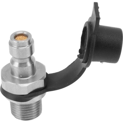 Connecteur de valve de remplissage CO2 à filetage externe 1/8NPT Adaptateur de valve de remplissage de cylindre CO2 pour remplacement (1/5)