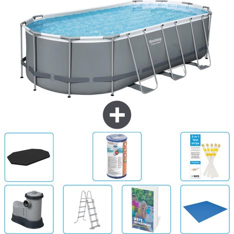 Bestway Power Steel Oval - 549x274x122 cm - 8-teilig S594