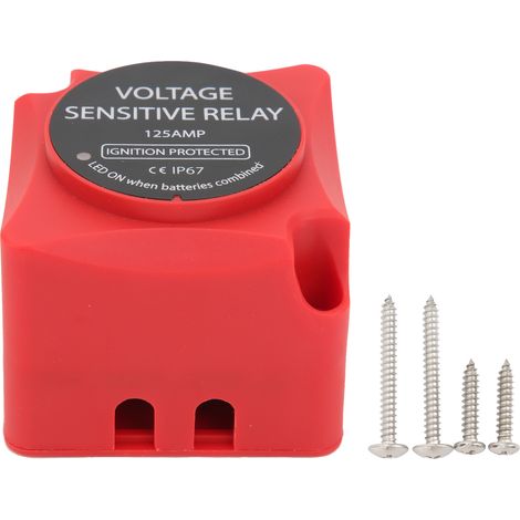 Relais de tension 12V 140A séparateur de batterie intelligent protection double batterie pour camping-car bateau (1/5)