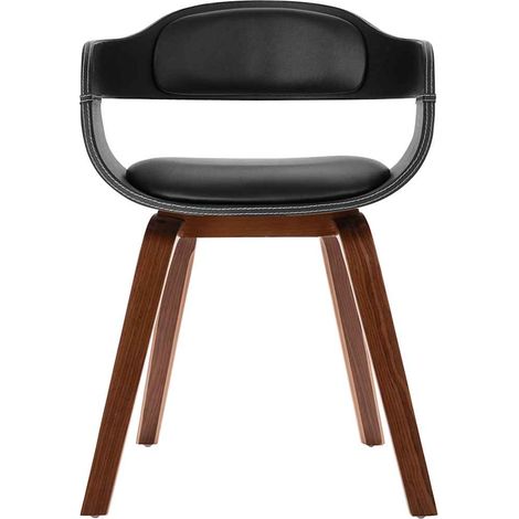 Maison Exclusive - Chaise à manger Bois courbé et similicuir (1/5)