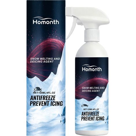 Schneeschmelz- und Enteisungsspray für die Autoscheibenreinigung, winterlicher Frostschutz im Außenbereich, Enteisung und Beschlagentfernung – 120 ml -- BIEMMEDUE (1/5)