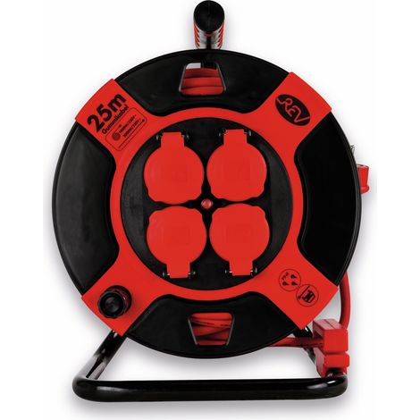 Enrouleur de câble REV H07RN, 4 prises, 25 m (1/3)