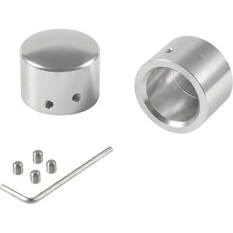 Cache-écrous d'essieu avant, capuchons d'écrous d'essieu en aluminium pour-- (1/5)