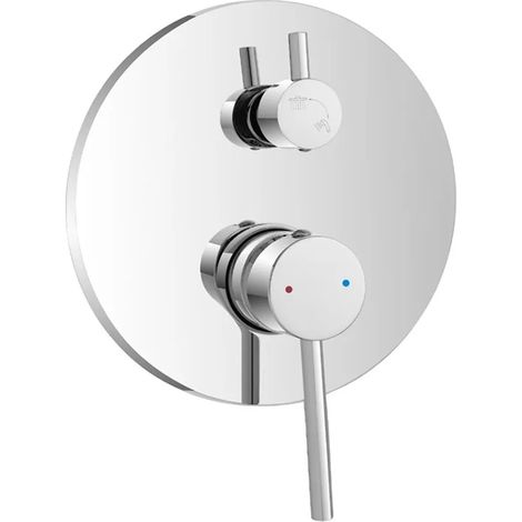 Rubinetto doccia incasso con deviatore in acciaio inox cromato Nuego (1/2)