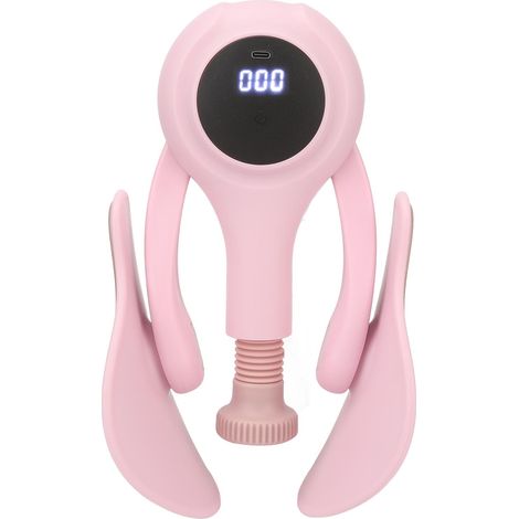 Cuisse Master Exerciceur avec Compteur Rechargeable, Entraîneur Muscles Pelviens et Hanches, Équipement de Fitness pour Femmes Rose (1/5)