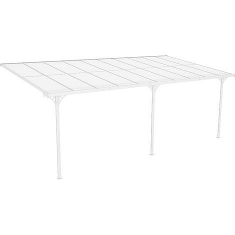 Westmann Abri de terrasse en aluminium Bruce 617 Blanc
