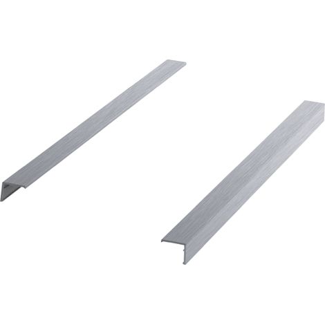 Hettich Schubkasten-Dekorprofil, InnoTech Atira, 9240705, Nennl. 620mm, aluminiumoptik