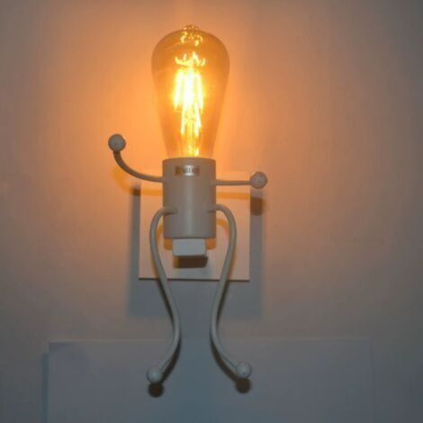 Applique Murales Lumière industrielle Créatif Lampes Intérieur rétro Iron Art déco E27 Base pour Bar, Chambre à Coucher, Cuisine, Restaurant, Caf (1/4)