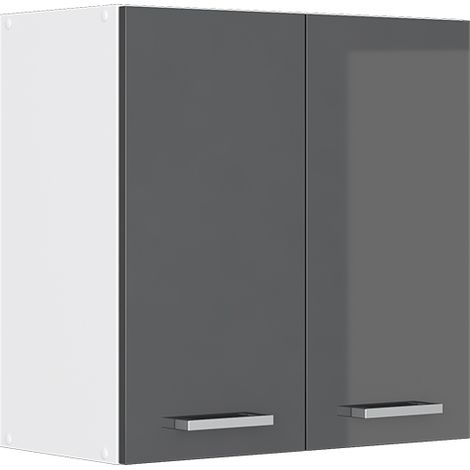 Elément haut de cuisine R-Line, Anthracite Haute brillance, 60 cm, Vicco (1/5)