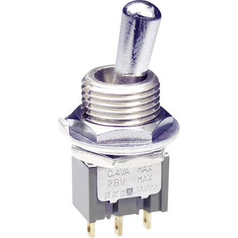 NKK Switches M2023SS4W01 M2023SS4W01 Interruttore a levetta 250 V/AC 3 A 2 x On / Off / On Permanente / 0 / Permanente