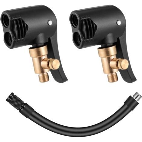 2 Pièce Adaptateur de Valve Pneu Voiture, Mandrins à Air Comprimé Avec Adaptateur, Adaptateur Schrader Presta, Embout Gonfleur,pour Les Pneus de Voiture, VéLos, Pneus de Moto à La Gonflage (1/5)