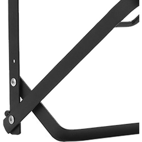 Porte-sacs poubelle pliable, portable, en fer élargi et épaissi, adapté à une utilisation en extérieur, noir. (1/5)