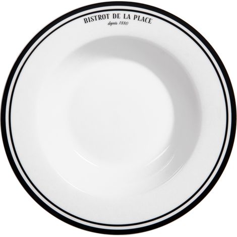 Table Passion - Assiette creuse Bistrot 22 cm (lot de 6) (1/4)