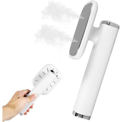 Mini fer à repasser vapeur portable avec rotation à 180° – Chauffe en 20 secondes – Convient pour le repassage à sec et humide à la maison, au bureau et en voyage