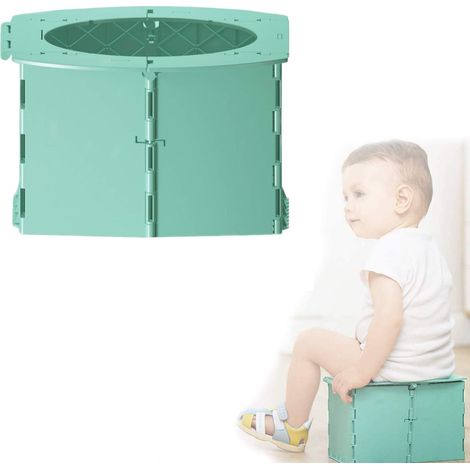1 Pot voyage enfant, Siège toilette portable, Pliable, Plastique PP, Camping randonnée voyage (1/5)