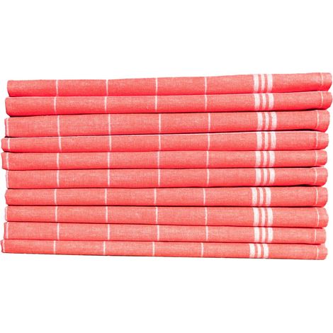Set di strofinacci da cucina Set 100% Cotone Rosso Bianco 210 gr/m² (1/4)