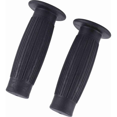 Grips de Guidon Vintage Motorcycle, Facile à Installer, Confortable, sans Glissement pour Conduite Sûre, 3 Couleurs pour les Motos Truimph avec un Guidon Gauche de 7/8 Pouces (22 (BLACK) (1/5)
