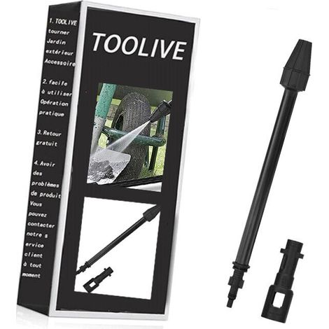 royaluxe -Lance de rechange pour nettoy haute pression avec buse turbo pour Karcher K2-K7 et laveuse haute pression LAVOR 160 bars (1/4)