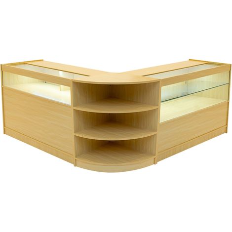 Set Banconi LED Acero Harmonia B1200 C1200 LM60 con Ante Scorrevoli a Chiave 3 Moduli di Arredo Vetrina in Vetro per Negozio Gioielli Abbigliamento Ripiani Interni Illuminazione Bianca
