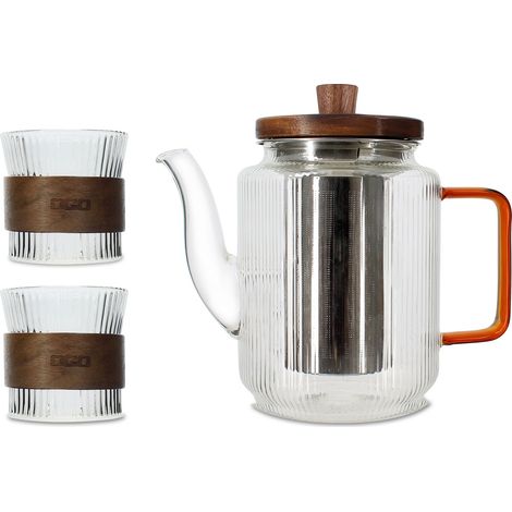 Théière 55cl avec tasse en verre 15cl, KARL (1/5)