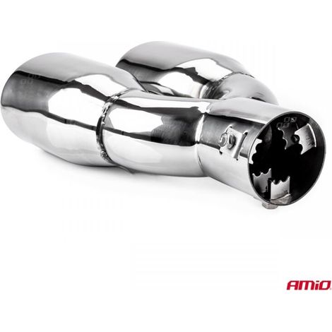 Embout de silencieux d'échappement en acier inoxydable MT 010 chromé AMIO-01310 (1/4)